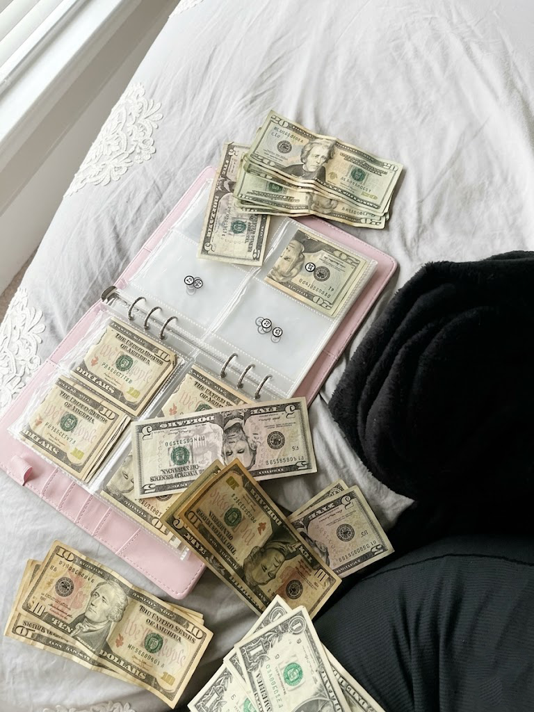 <p>Saving <em>on purpose</em>.</p>