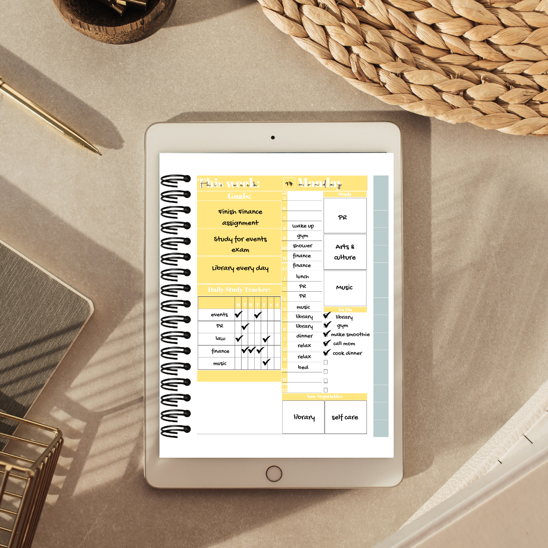 Go Get Your Best Life Academic Planner | Digital, Interactive Planner - GirlGottaChange