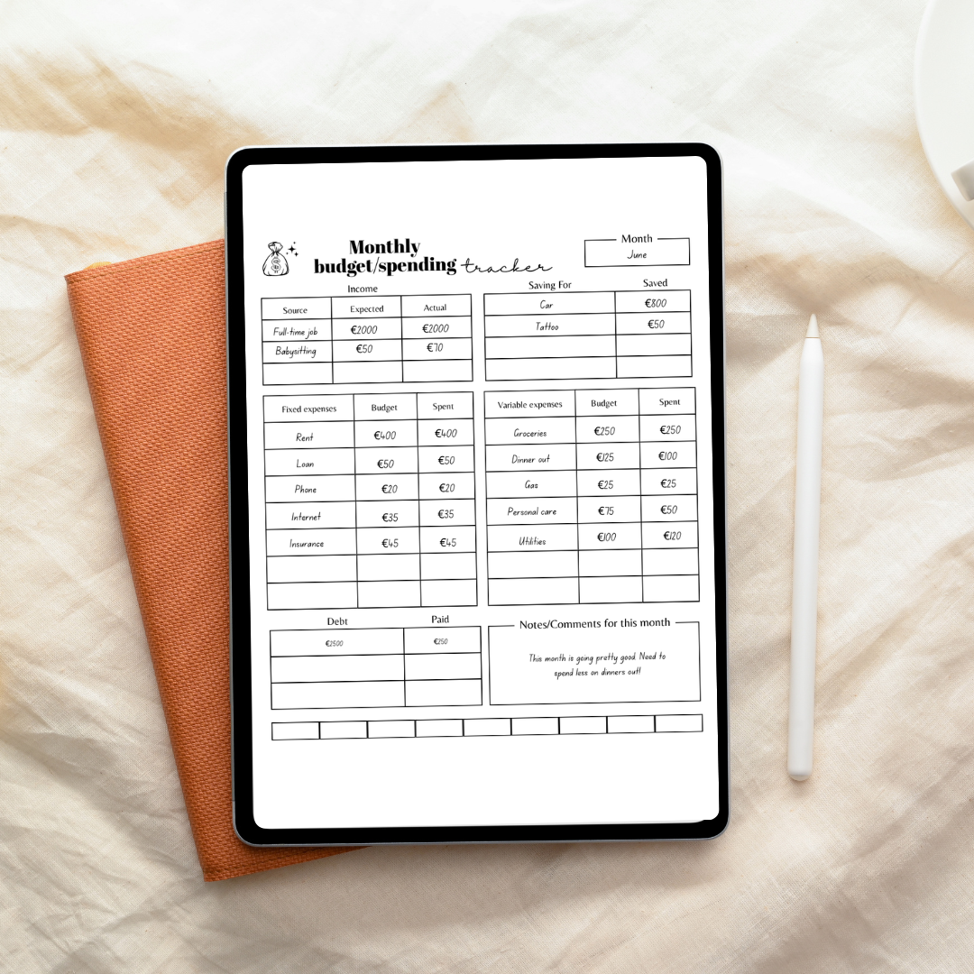 Financial Planner | Digital, Interactive Planner - GirlGottaChange