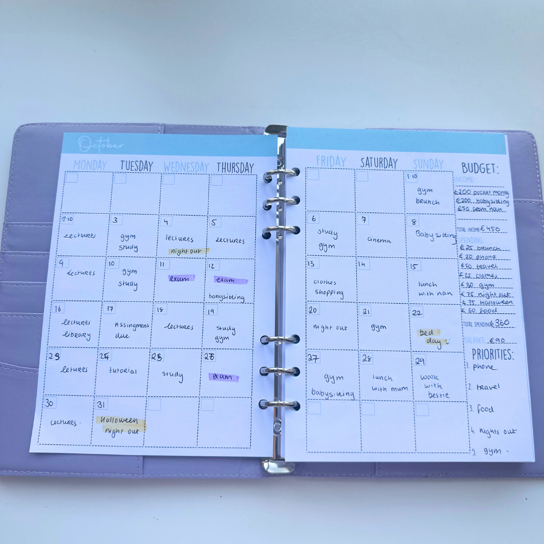 The Life Designer- Undated Life Planner Binder - GirlGottaChange