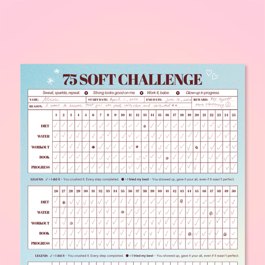 75 Hard Challenge Series: FREE Printable - GirlGottaChange