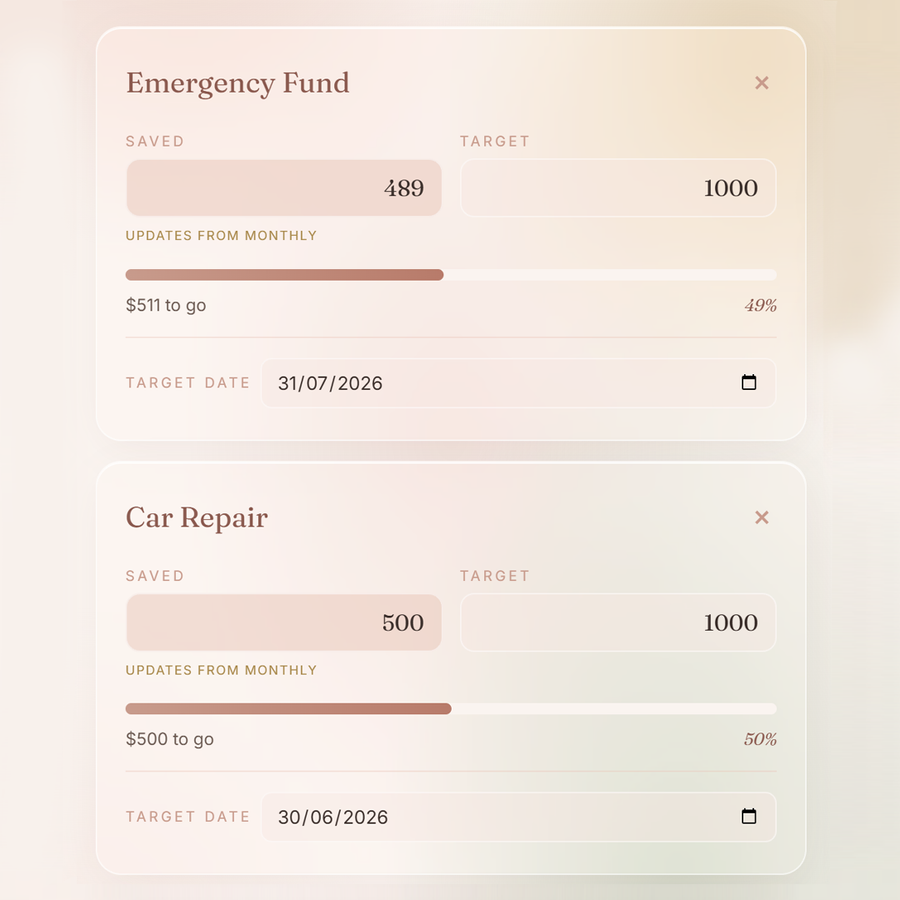 Sinking funds