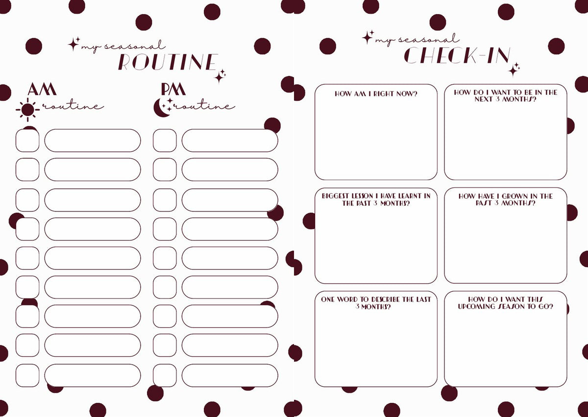 The seasonal routine and seasonal check-in spread