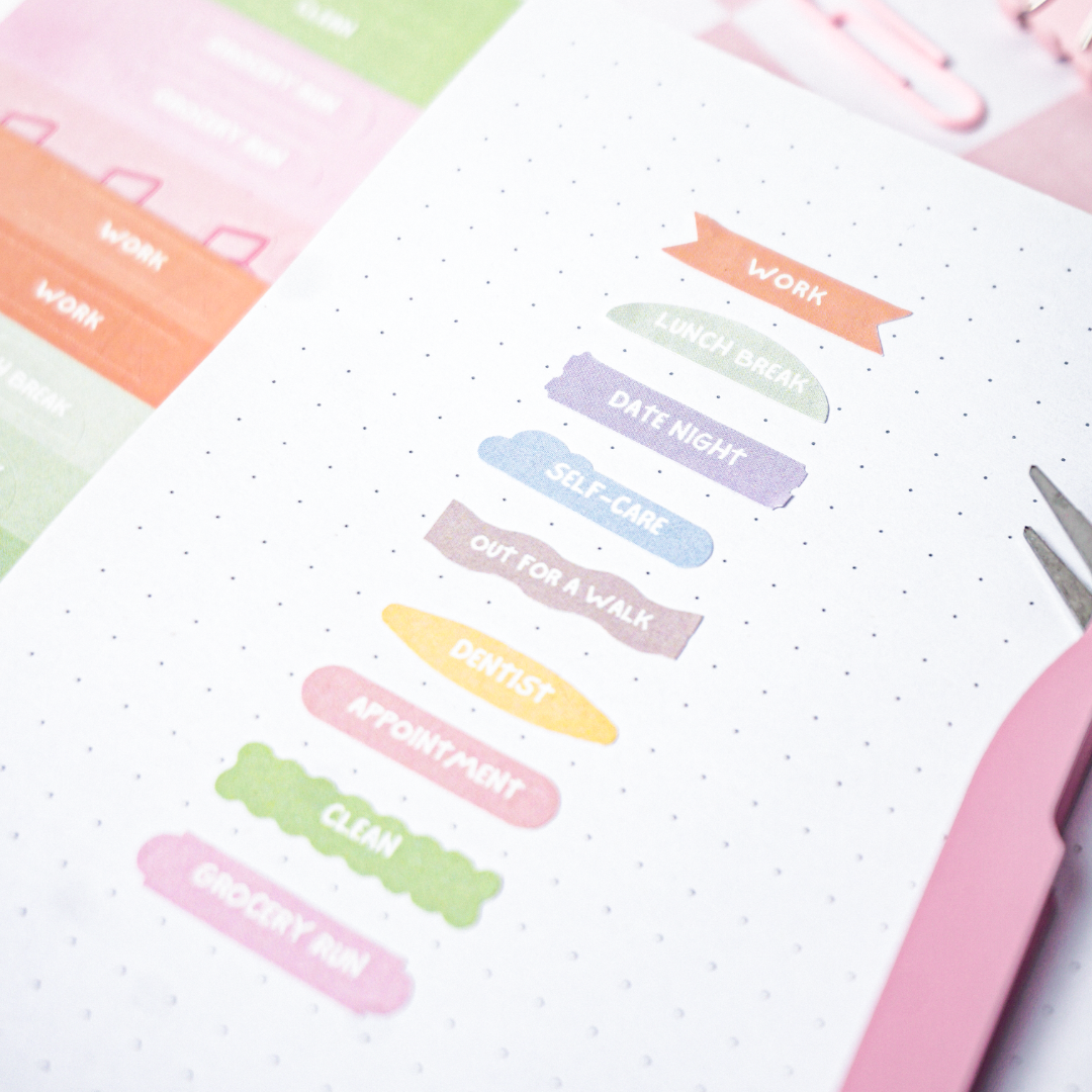 Work/Life Balance Planner Sticker Pack