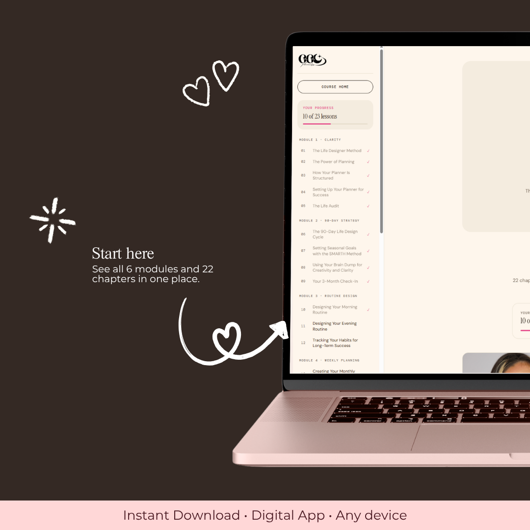 How to be THAT planner Girly | Master Your Planner E-Course - GirlGottaChange