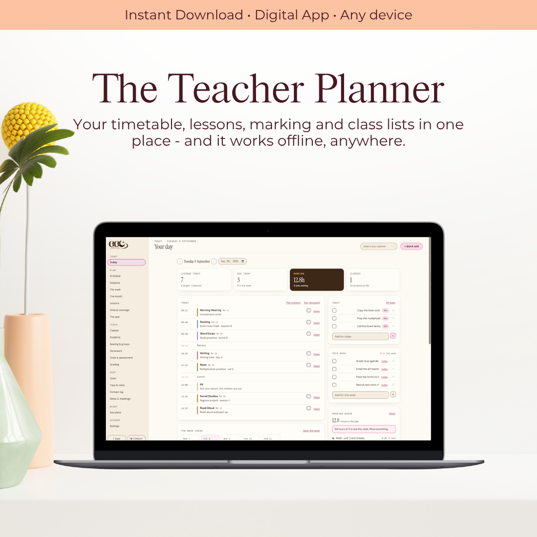 Digital Teacher Planner - GirlGottaChange