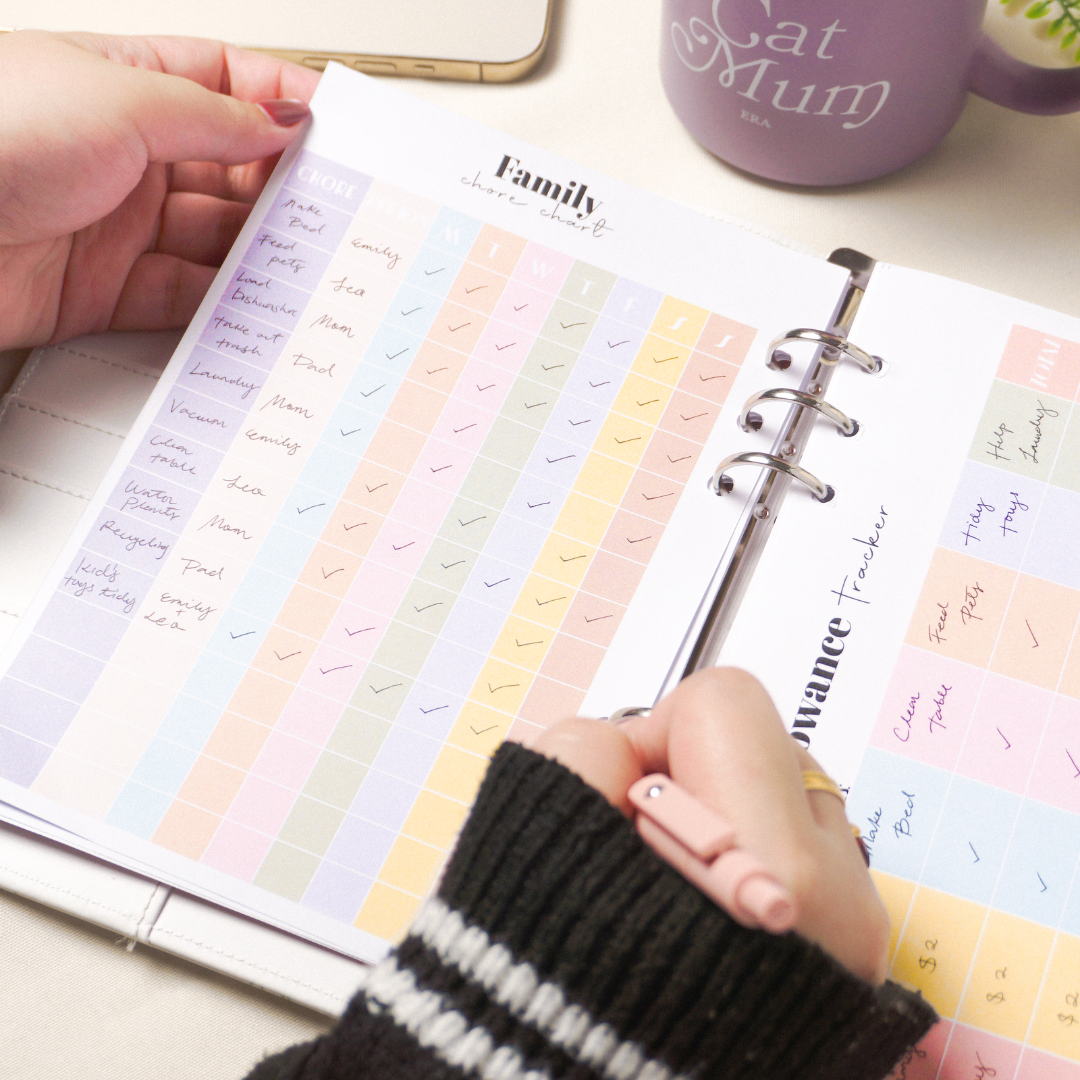 The Mom System- Undated Daily Family Planner. (PREORDER)