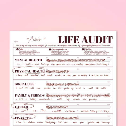 Life Audit: FREE Printable - GirlGottaChange
