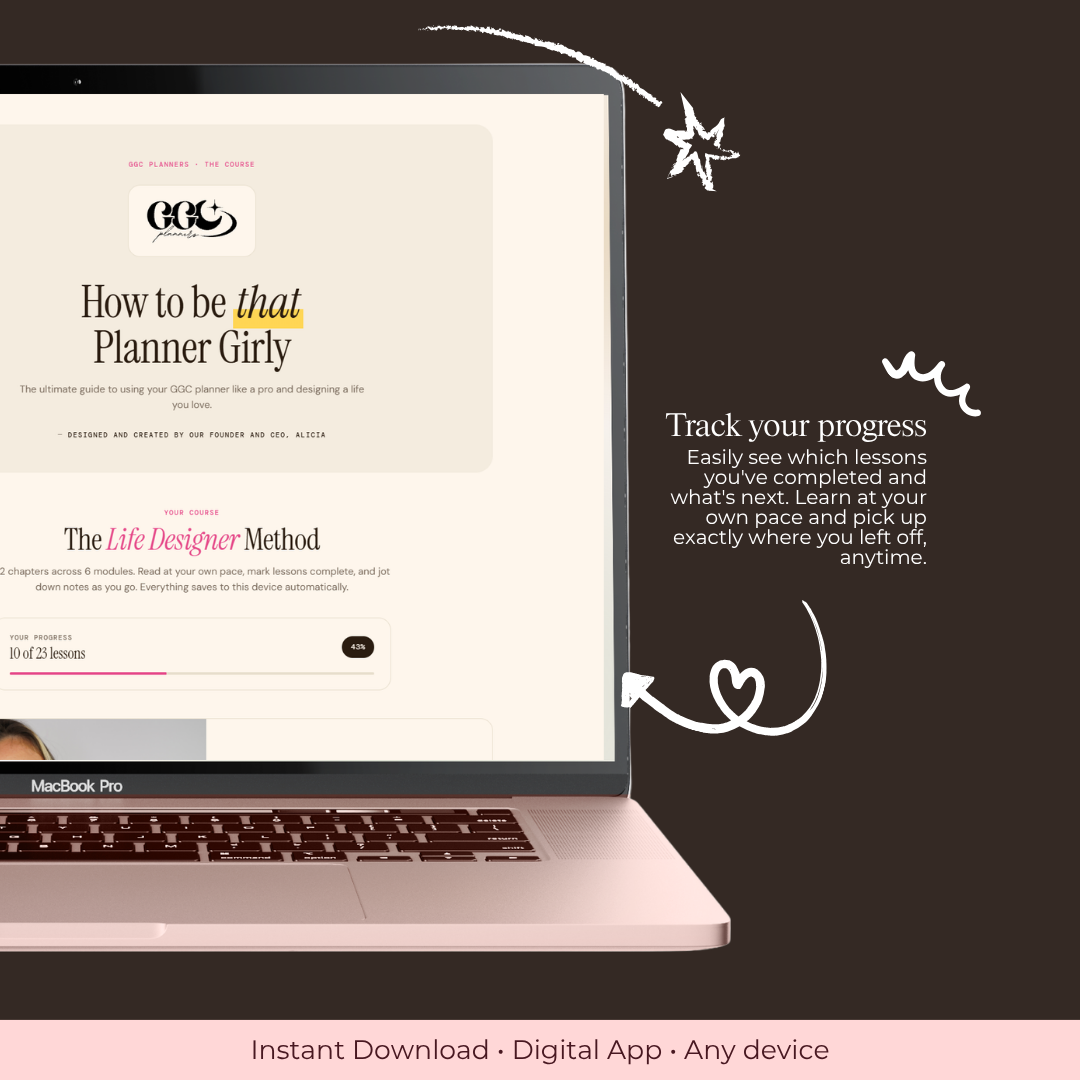 How to be THAT planner Girly | Master Your Planner E-Course - GirlGottaChange