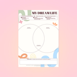 Dream Life Vision Worksheet | Law of Attraction FREE Printable - GirlGottaChange