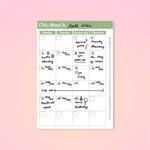 Monthly Calendar Spread: FREE A5 Sample Printable - GirlGottaChange