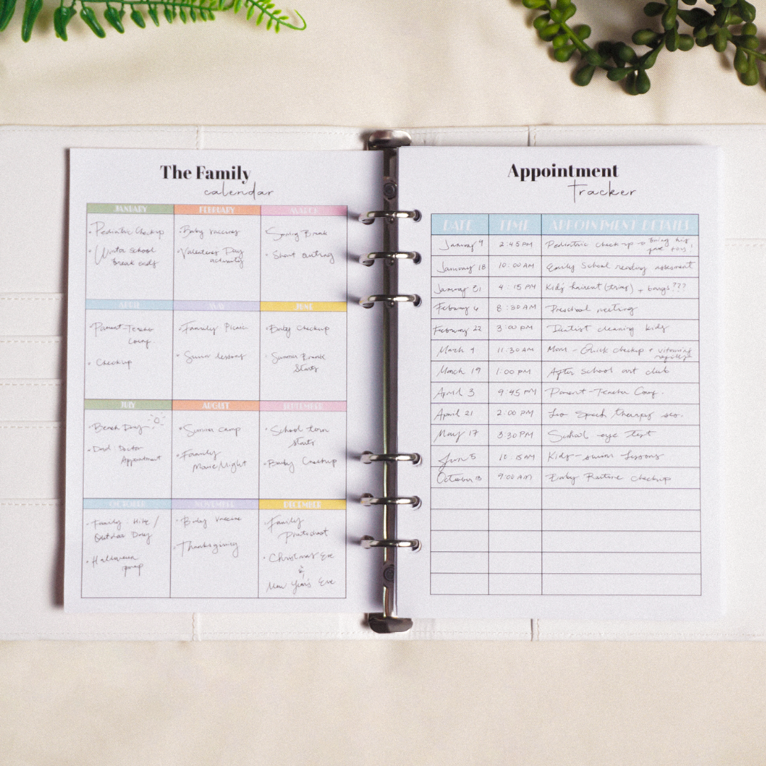 The Mom System- Undated Daily Family Planner. (PREORDER)
