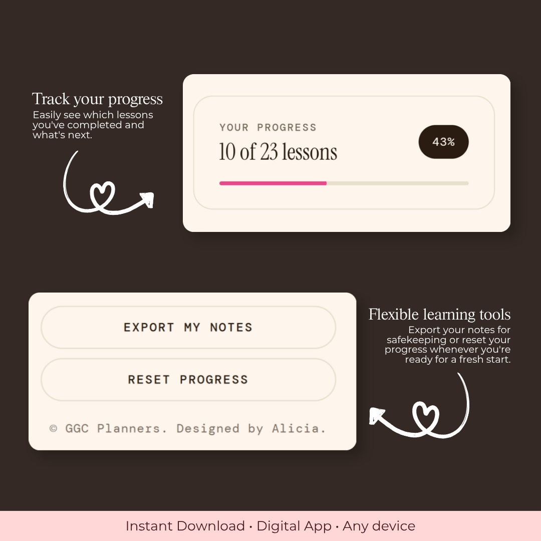 How to be THAT planner Girly | Master Your Planner E-Course - GirlGottaChange
