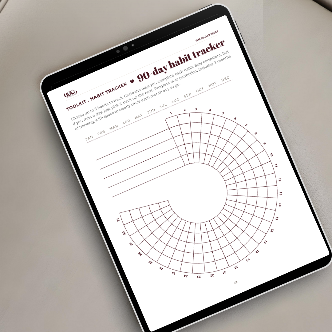 The 90-Day Reset Guide Digital PDF Workbook