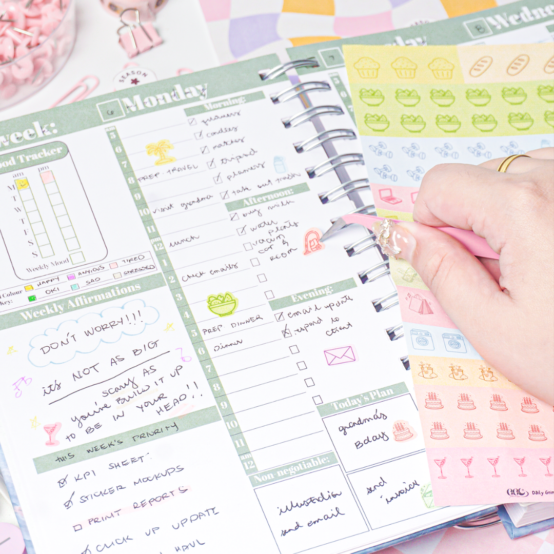 The Daily Grind Planner Sticker Pack