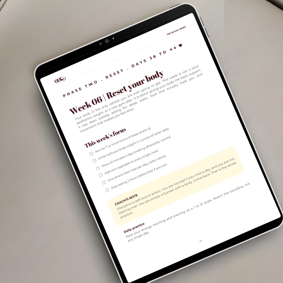 The 90-Day Reset Guide Digital PDF Workbook