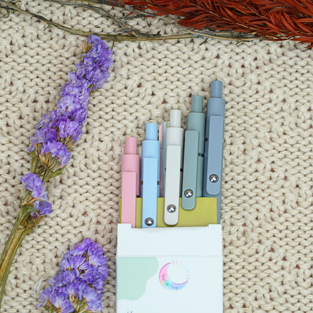 Black Gel Pen 5 Piece Set | Perfect Planner Pens - GirlGottaChange