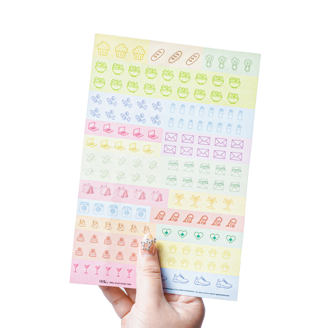 The Daily Grind Planner Sticker Pack