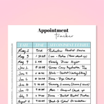 The Mom System Appointment Tracker : FREE A5 Sample Printable - GirlGottaChange