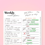 The Mom System Weekly Meal Plan : FREE A5 Sample Printable - GirlGottaChange