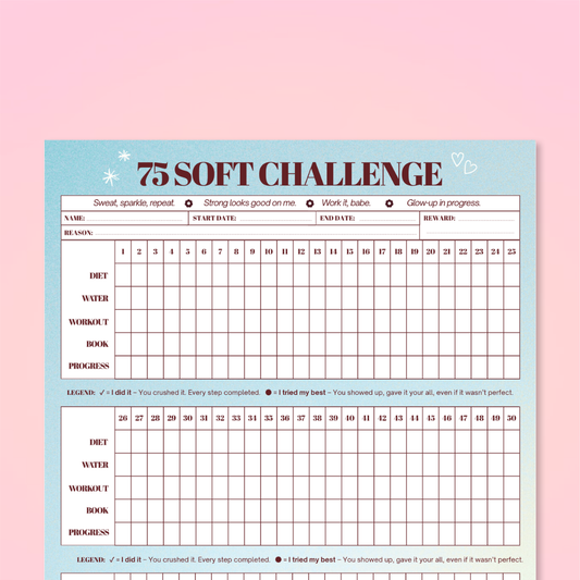 75 Hard Challenge Series: FREE Printable - GirlGottaChange