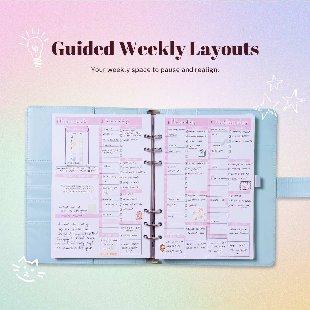 The Life Designer 2.0 - Undated Life Planner Binder - GirlGottaChange