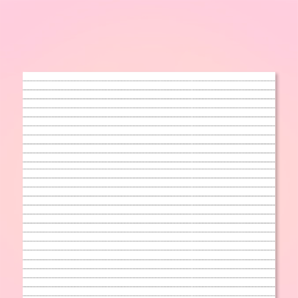 Lined Notes Pages | FREE Printable