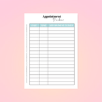The Mom System Appointment Tracker : FREE A5 Sample Printable - GirlGottaChange