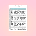 The Mom System Appointment Tracker : FREE A5 Sample Printable - GirlGottaChange